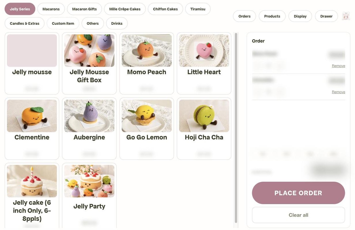 Tico Bakery 门店收银台截图 / Tico Bakery in-store counter screen